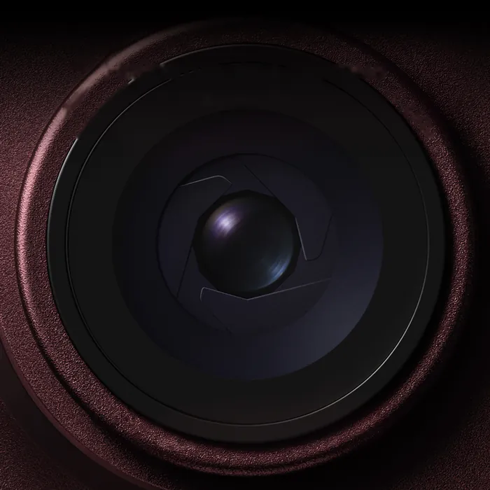 Close-up of the iPhone 18 Pro camera lens and its aperture blades